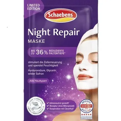 Produktbild von Schaebens Limited Edition Night Repair Maske Inhalt 2x5ml