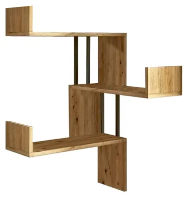 Produktbild von Wandregal aus Holz "VG17" - 60 x 60 x 109 cm - Atlantische Kiefer