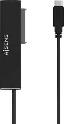Produktbild von AISENS ASE-35C02B, HDD / SSD-Gehäuse, 2.5/3.5", SATA, Serial ATA II, Serial ATA III, 5 Gbit/s, USB Anschluss, Schwarz