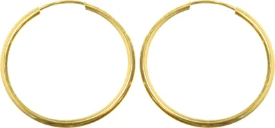 Image de or 9 carats (375) - Paire de créoles - 20mm ; WJS3858
