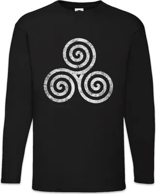 Produktbild von Urban Backwoods Triskelion Symbol III, Langarm T-Shirt, Farbe: Schwarz, Größe: 2XL