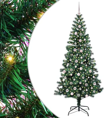 Obrázek produktu pro vidaXL Umělý předsvětlený vánoční stromek zelený 240 cm