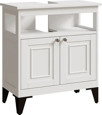 Vicco Ensemble De Meubles De Salle De Bain Irma, Blanc/blanc