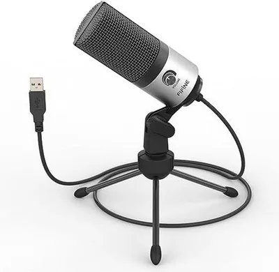 Obrázek produktu pro Mikrofon pro podcasty, hraní her, živé vysílání a nahrávání, s konektorem pro sluchátka