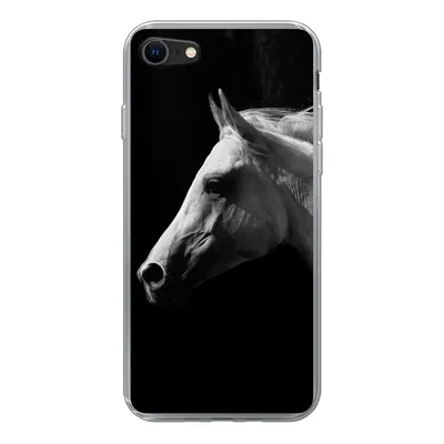 Produktbild von MuchoWow® Handyhülle Schutzhülle Hülle für iPhone 7 Pferde - Tiere - Porträt Silikon Softcase Handy Hülle