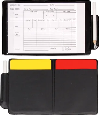 Immagine prodotto di POWERSHOT® - Set da arbitro (inglese) - Calcio - 11x10cm - Con cartellino rosso e giallo
