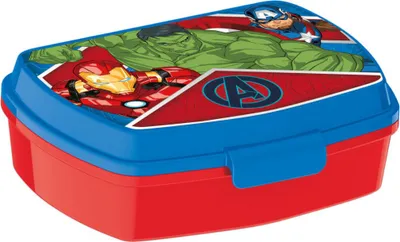 Produktbild von Marvel Avengers Lunchbox Jungen Motiv 17,5 x 14 x 6 cm