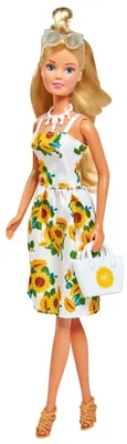 Produktbild von 6x Steffi Love Sonnenblume Ankleidepuppe Mode Spielzeug Klamotten Kinder Frisur