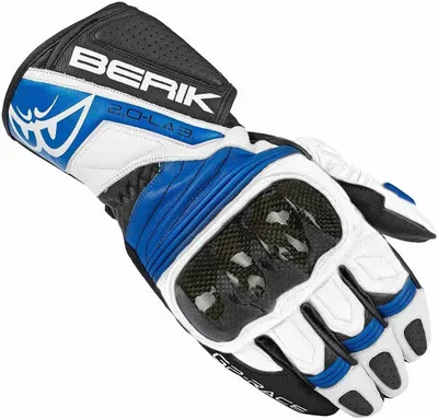 Produktbild von Berik Zoldar Motorradhandschuhe, schwarz/blau/weiß, M