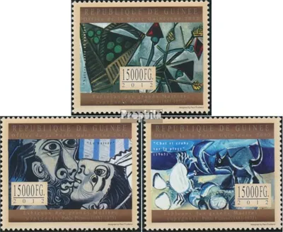 Produktbild von Briefmarken Guinea 2012 Mi 9683-9685 (kompl. Ausgabe) postfrisch Pablo Picasso