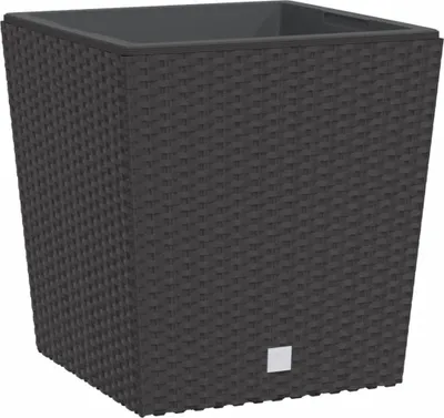 Obrázek produktu pro vidaXL květináč s vyjímatelnou vložkou Brown 21/32 L PP Rattan
