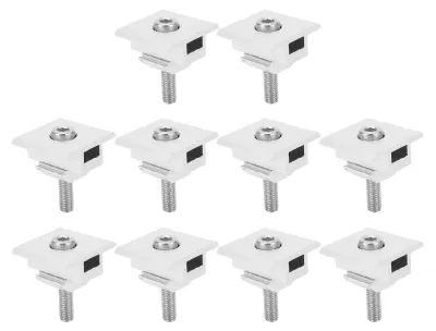 Produktbild von 10 Stück Solarpanel-Mittelklemmen, wasserdichte Halterung, Aluminium-Halterung, Montagezubehör
