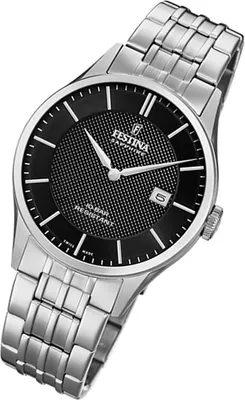Produktbild von Festina Herren Uhr Swiss Made F20005/4 Edelstahl Armband-Uhr silber UF20005/4