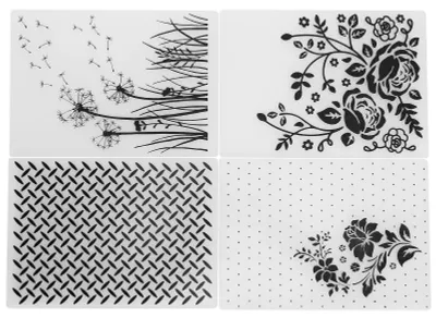 Embossing Folder aus Kunststoff für Scrapbooking, 1 Stück