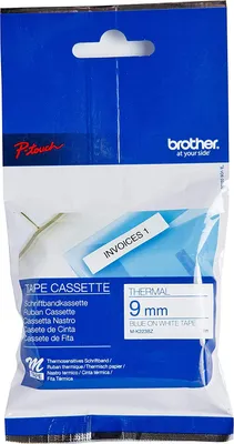 Image de Brother P-Touch 9Mm Bleu Sur Blanc #Mk223Bz