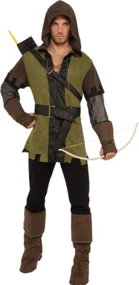 Produktbild von Bristol Novelty - "Forest Bandit" Kostüm - Herren BN5997 (Einheitsgröße) (Grün/Braun/Schwarz)
