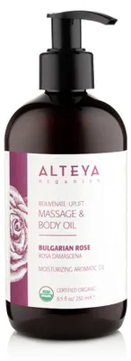 Imagen del producto de Aceite corporal orgánico de Alteya con extracto de rosa, rejuvenecedor, 250 ml