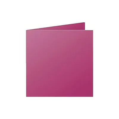 Image de Clairefontaine Pollen, carte double framboise, 135 x 135 mm, 25 pièces