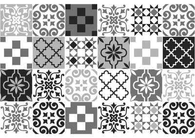Productafbeelding van Zelfklevende tegelstickers voor keuken en badkamer – 24 Charlina Azulejo tegelstickers – 24 stickers, 15 x 15 cm