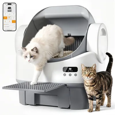 Produktbild von Elektrische Katzentoilette Offene,APP Steuerung,15 Tage Mehrkatzenhaushalte