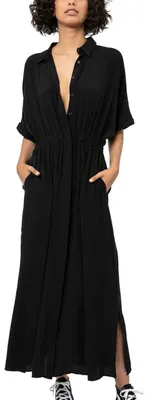 Imagen del producto de Vestido tipo caftán bohemio de Lange, ideal como prenda para cubrir el traje de baño en la playa