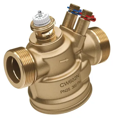 Produktbild von Danfoss Druckunabhängiges Regelventil, DN25, 220–2200l/h, G1 1/4", mit Messnippeln, PN25, 1 Stk.