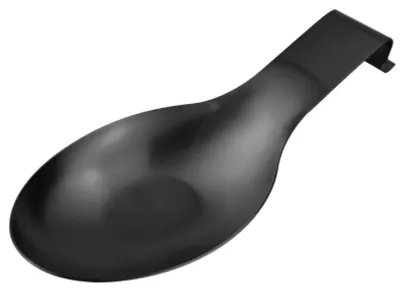 Lepelhalter matt schwarz, Edelstahl, 2 Stück, 25 cm
