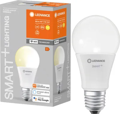 Produktbild von Ledvance Smart WIFI LED žiarovka stmievateľná A60 E27/9W (60W) matná 806 lm 2700 K teplá biela