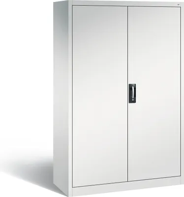 Produktbild von C+P Büro-Drehtürenschrank Acurado | HxBxT 195x120x50cm | Lichtgrau
