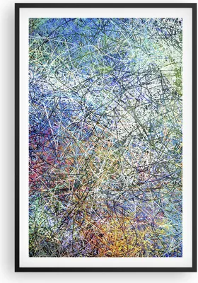 Produktbild von Gerahmtes Poster - Schwarzer Rahmen - Abstraktion modern - 61x91,5 cm - Wand Bild - Wanddeko - Wandbilder - Kunstposter - Wandposter - Bilderrahmen - Bilder - Kunstdruck - Wandbild - P2BPA61x91-3668