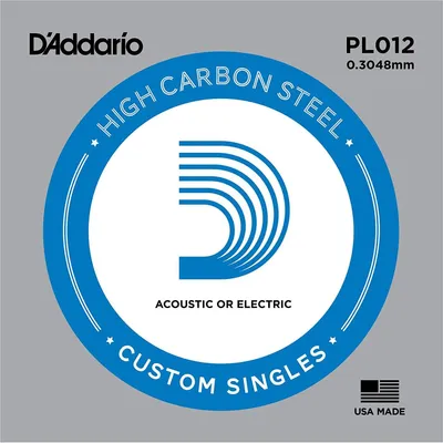 Produktbild von D'Addario PL012 - plain steel .012