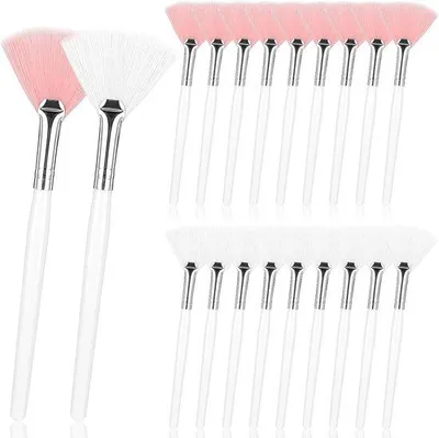 Image de 20 brosses pour le visage - brosses à main - brosses pour le visage - soins du visage - produits cosmétiques