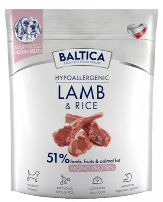 Zdjęcie produktu dla Sucha karma dla psa BALTICA NUTRACEUTIC Hypoallergenic Jagnięcina M 1kg