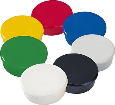 Produktbild von Dahle Starker Haft-Magnet 38 mm farbig sortiert, Haftkraft 25 N