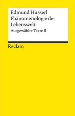 Obrázok produktu pre Phänomenologie der Lebenswelt