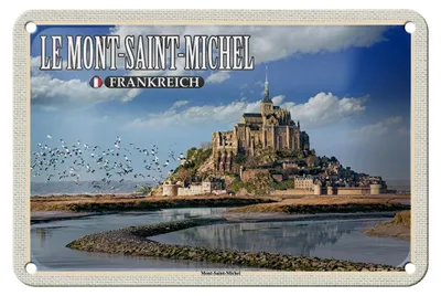 Produktbild von Blechschild Reise 18x12cm Le Mont-Saint-Michel Frankreich Schild