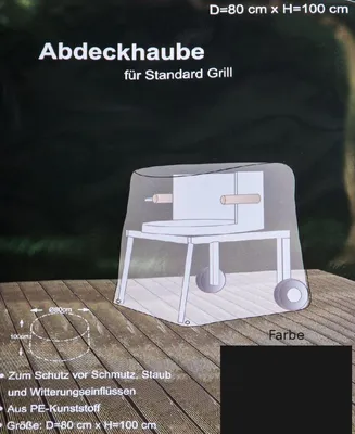 Image de Housse de protection anthracite pour barbecue Housse de protection 80x100cm