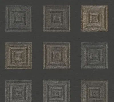 Produktbild von A.S. Création geometrische Tapete Ethnic Origin Vliestapete schwarz gold 10,05 m x 0,53 m