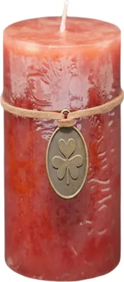 Produktbild von Stumpenkerze Trendkerze rubin durchgefärbt 13 x Ø 6 cm