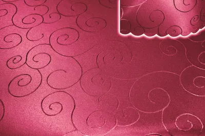 Produktbild von Tischdecke beere 160x400 cm eckig damast Ornamente bügelfrei fleckenabweisend