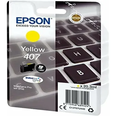 Zdjęcie produktu dla Epson WF-4745, Wysoka (XL) wydajność, Żółty, 38,1 ml, 1 szt., 1900 stron(y), Jednopak