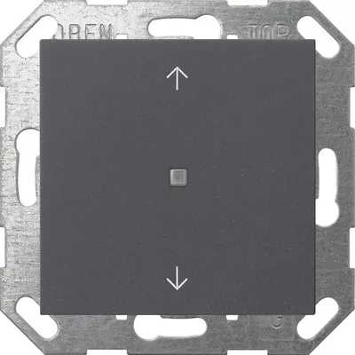 Produktbild von Gira Taster Wippe 1f Pfeile OneKNX System 55 Anthrazit 517228