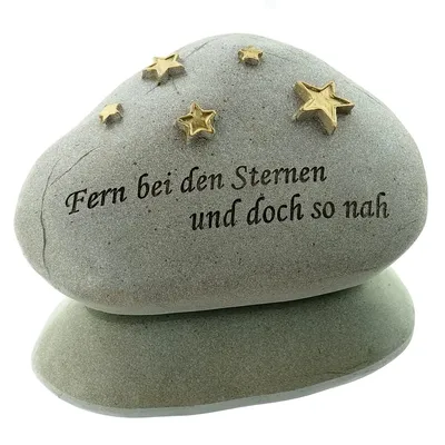 Produktbild von SCHEULEN Erinnerungsstein "Fern bei den Sternen..." zum Gedenken 14 x 9 cm