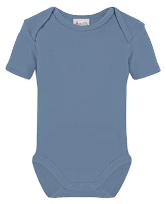 Imagen del producto de Link Kids Wear - Body de algodón orgánico para bebé, manga corta, modelo LT6116 (80) (Azul bebé)