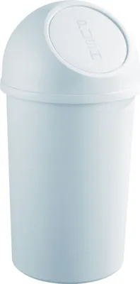 Produktbild von Abfallbehälter 45l Kunststoff mit Push-Deckel lichtgrau Packung mit 2 Stück