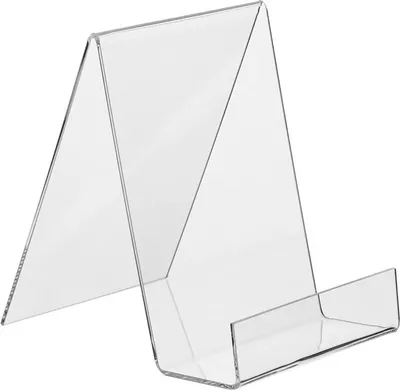Produktbild von DIN A6 Buchstütze aus transparentem Acrylglas / Buchaufsteller / Buchständer / Warenstütze / Warenträger / Acryl / transparent - Zeigis®