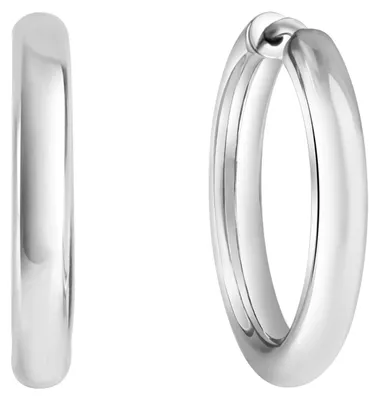 Produktbild von Zeeme Basic, cai Creolen 925/- Sterling Silber 2,1cm weiß 271210275R