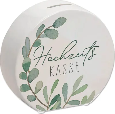 Produktbild von Hochzeitskasse Eukalyptus Spardose