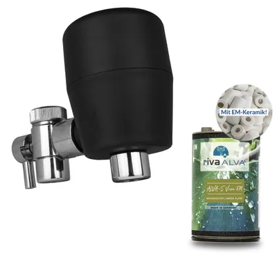 Produktbild von rivaALVA-S Viva EM Wasserhahnfilter | Blockaktivkohlefilter mit EM Keramik
