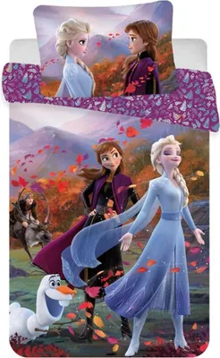 Produktbild von Jerry Fabrics JERRY FABRICS Krippenbettwäsche Ice Kingdom 2 Wind baby Baumwolle, 100/135, 40/60 cm
